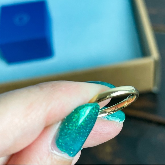 Clean Origin 14K Solid Gold Taylor Band Classic Comfort Wedding Band - Picture 6 of 12